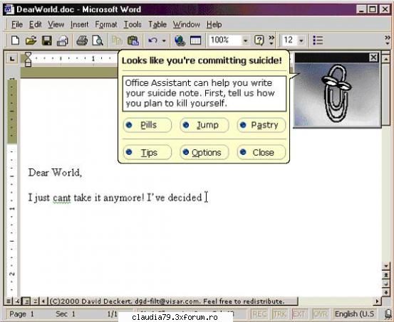 suicide assistant pt. engleza) ...pt. cei care sunt Ã®n lipsă
