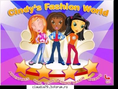 cindy's fashion world three friends decide out. their names are cindy, kate, and diana theyare cool,