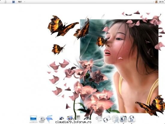 Desktop ... - butterfly am un wallpaper potrivit pt. tine - CHESTII SIMPATICE