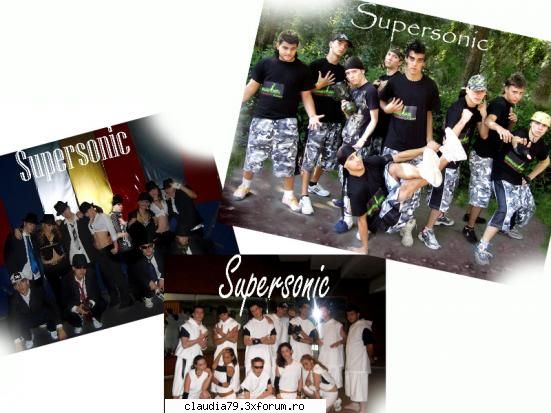 TRUPA de dans SUPERSONIC - FORMATIA SUPERSONIC SCURT C.V. abordat -hop & - MUZICA